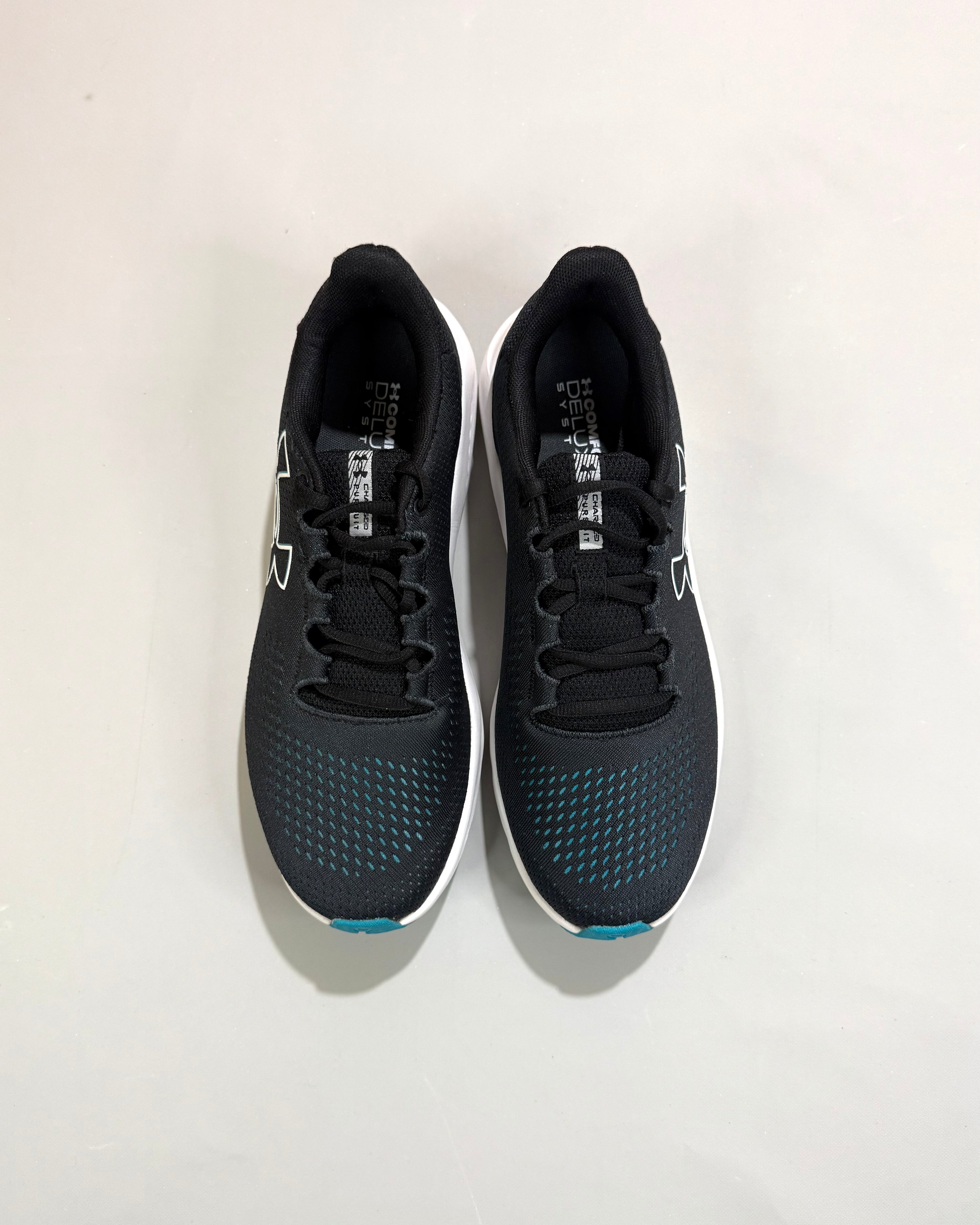 Under Armour Charged Pursuit 3 Black/Blue Running Shoes Size 43