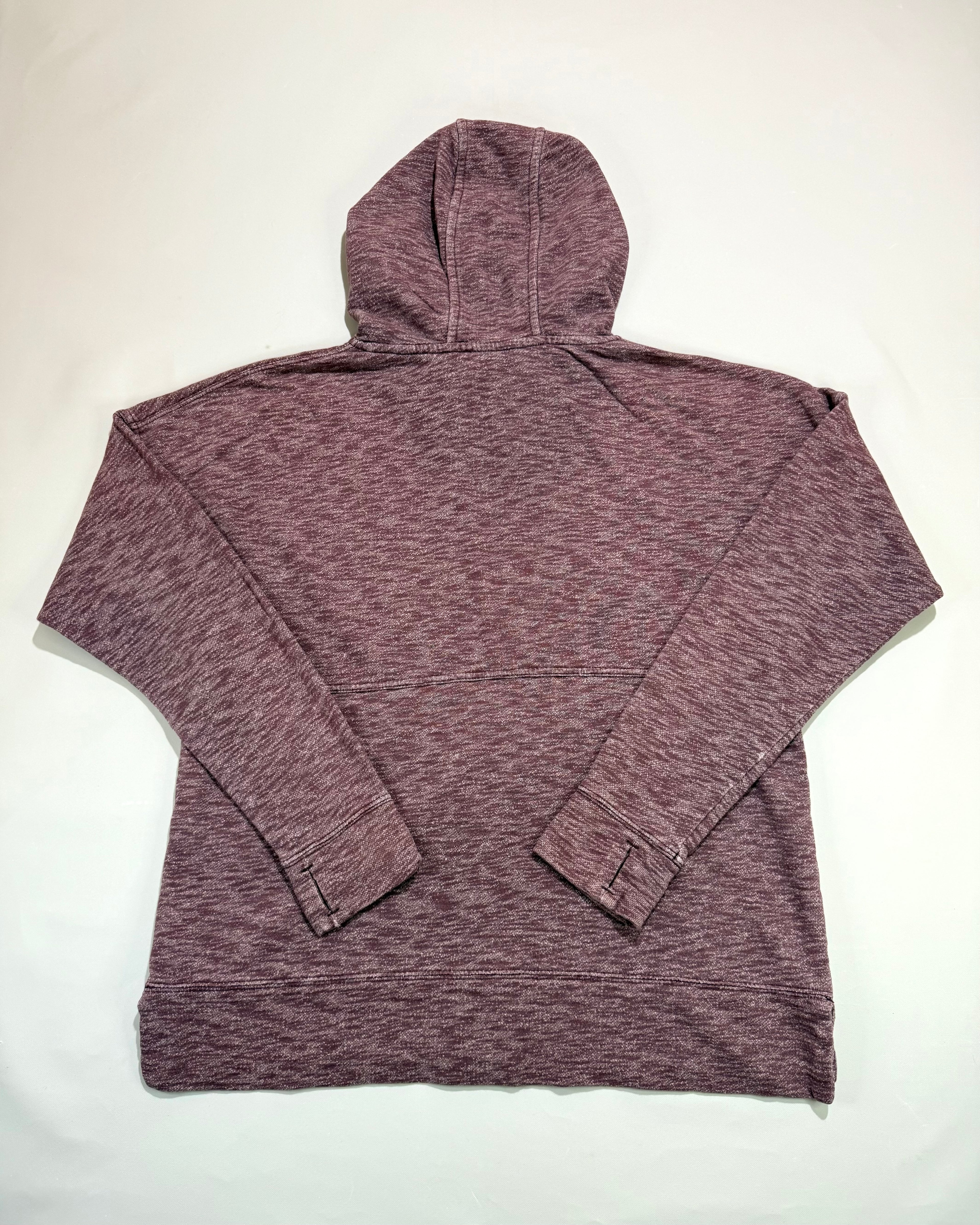 Carhartt Burgundy Blended Effect Hoodie M