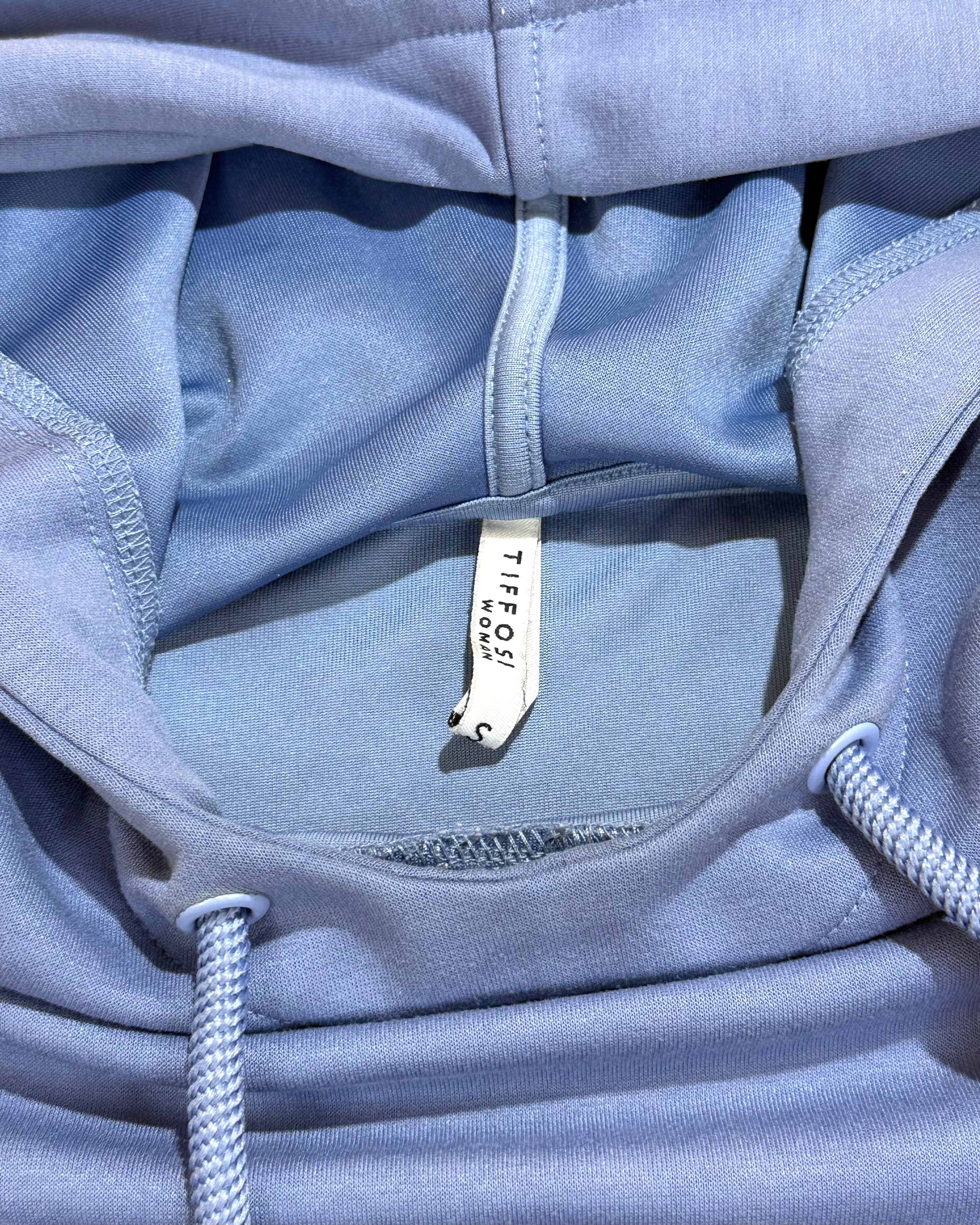 Tiffosi Vibrant Blue Hooded Sweater Size S