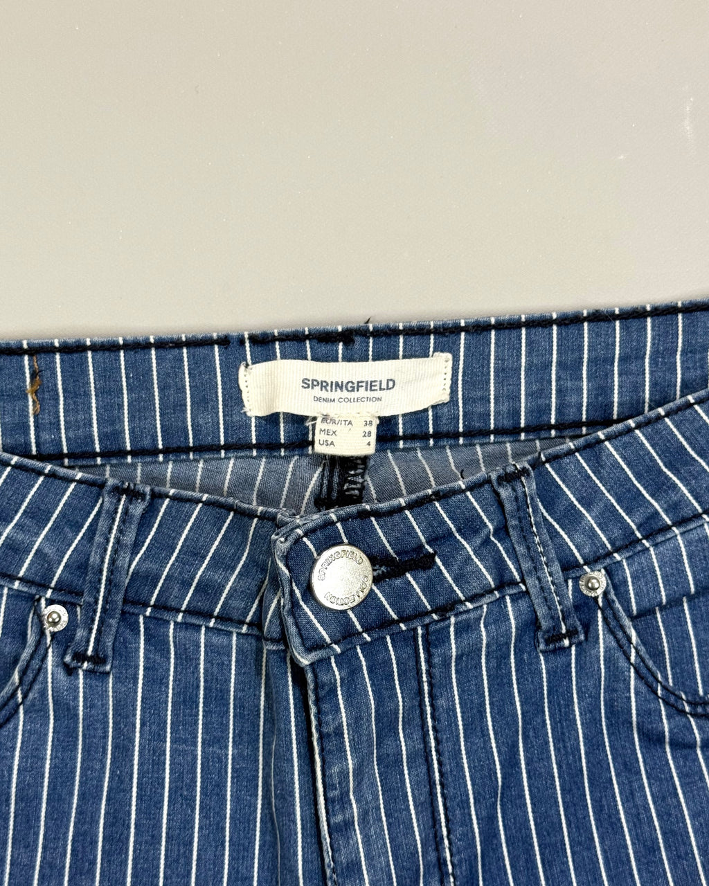 Springfield Blue Distressed Skinny Jeans Size XS