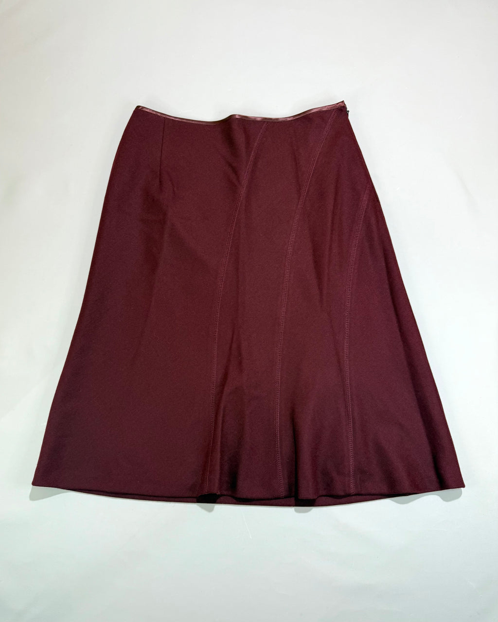 Bordeaux Midi Skirt Size M