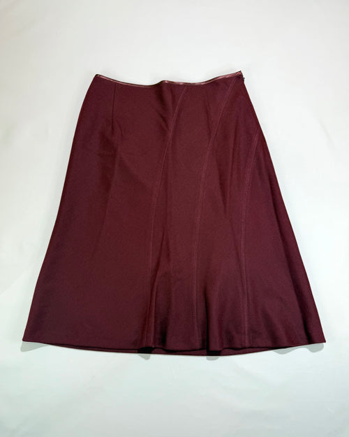 Bordeaux Midi Skirt Size M