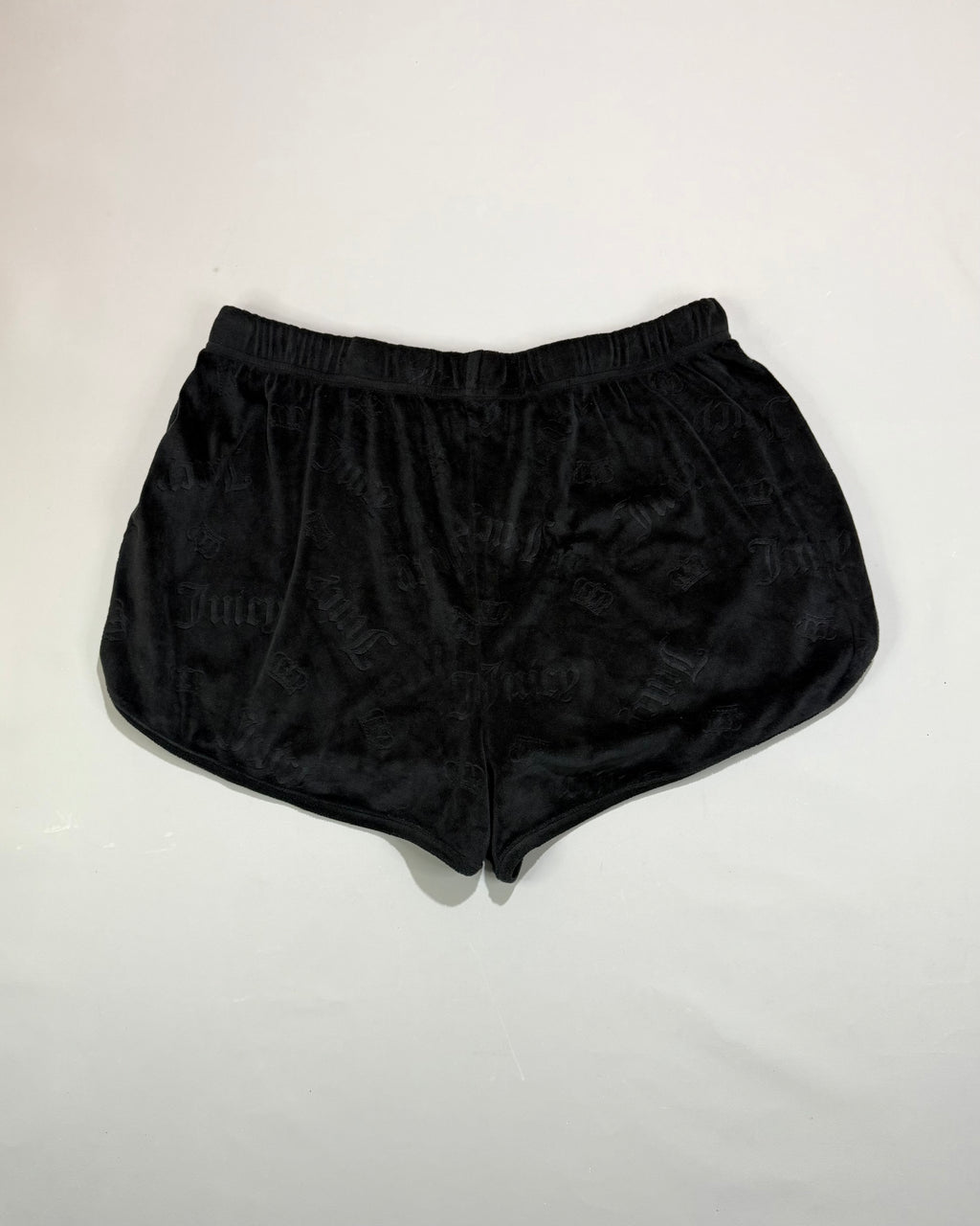 Juicy Couture Black Velvet Shorts XL