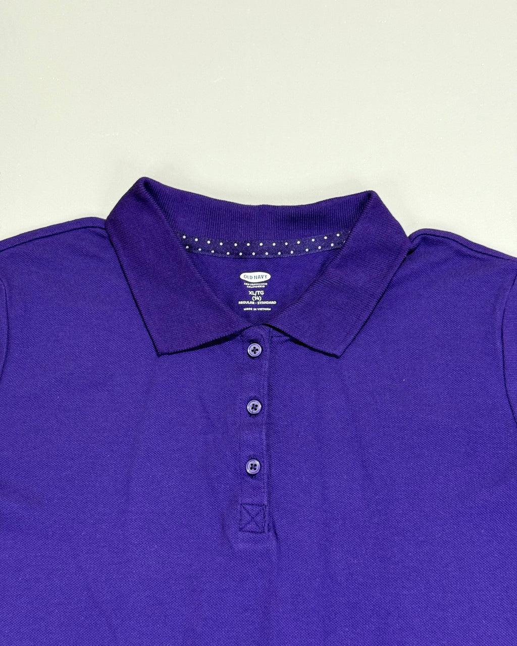 Old Navy Purple Classic Polo Shirt Size 14