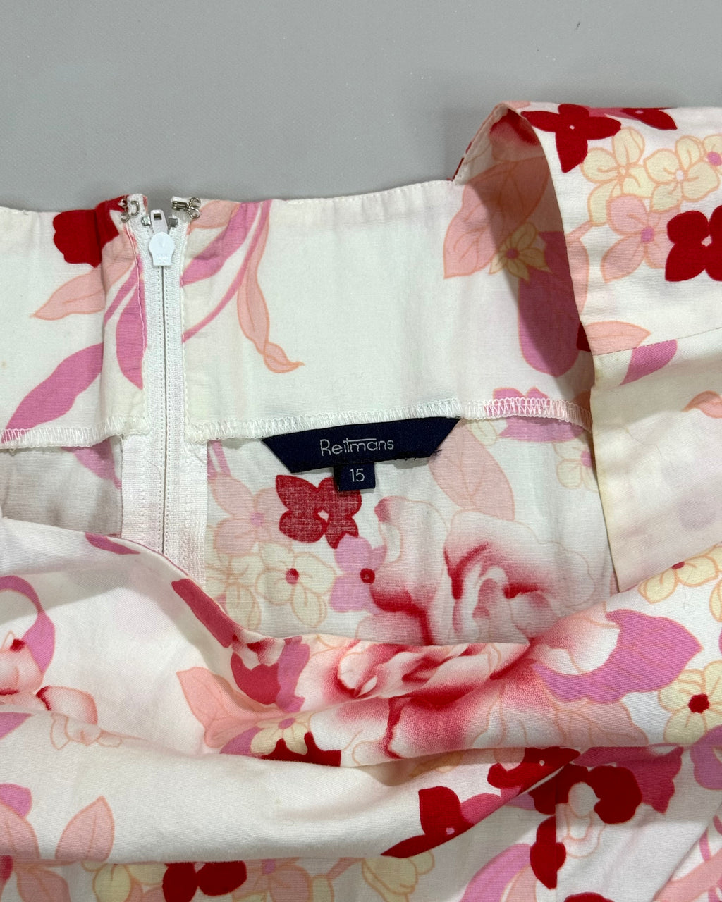 Reitmans Summer Dress White Pink Size M