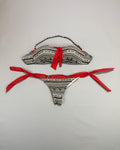 Calzedonia Geometric Pattern & Red Bikini Set Size S