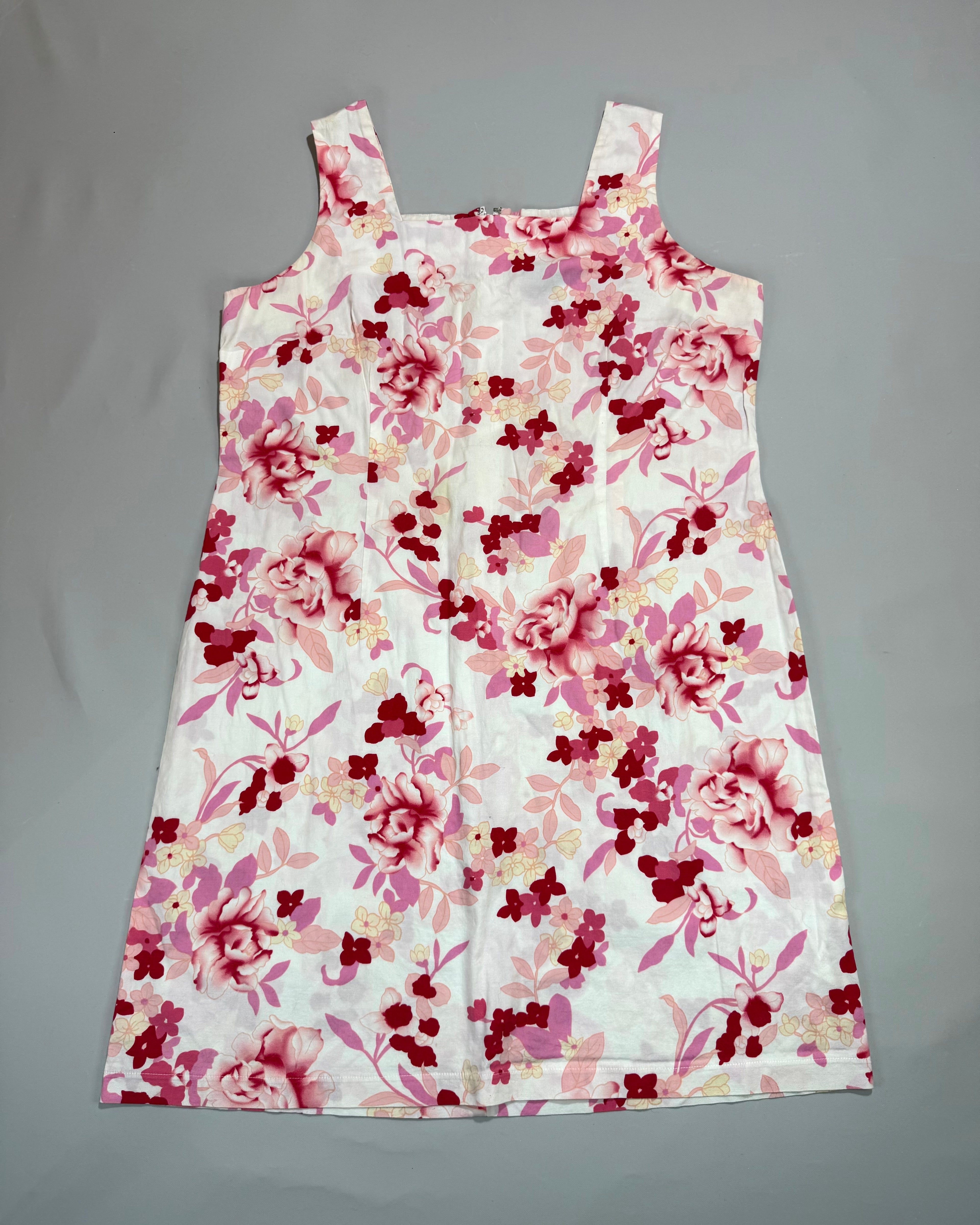 Reitmans Summer Dress White Pink Size M