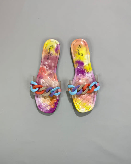 Etéreo Shoes Multicolor Flat Slides Size 40