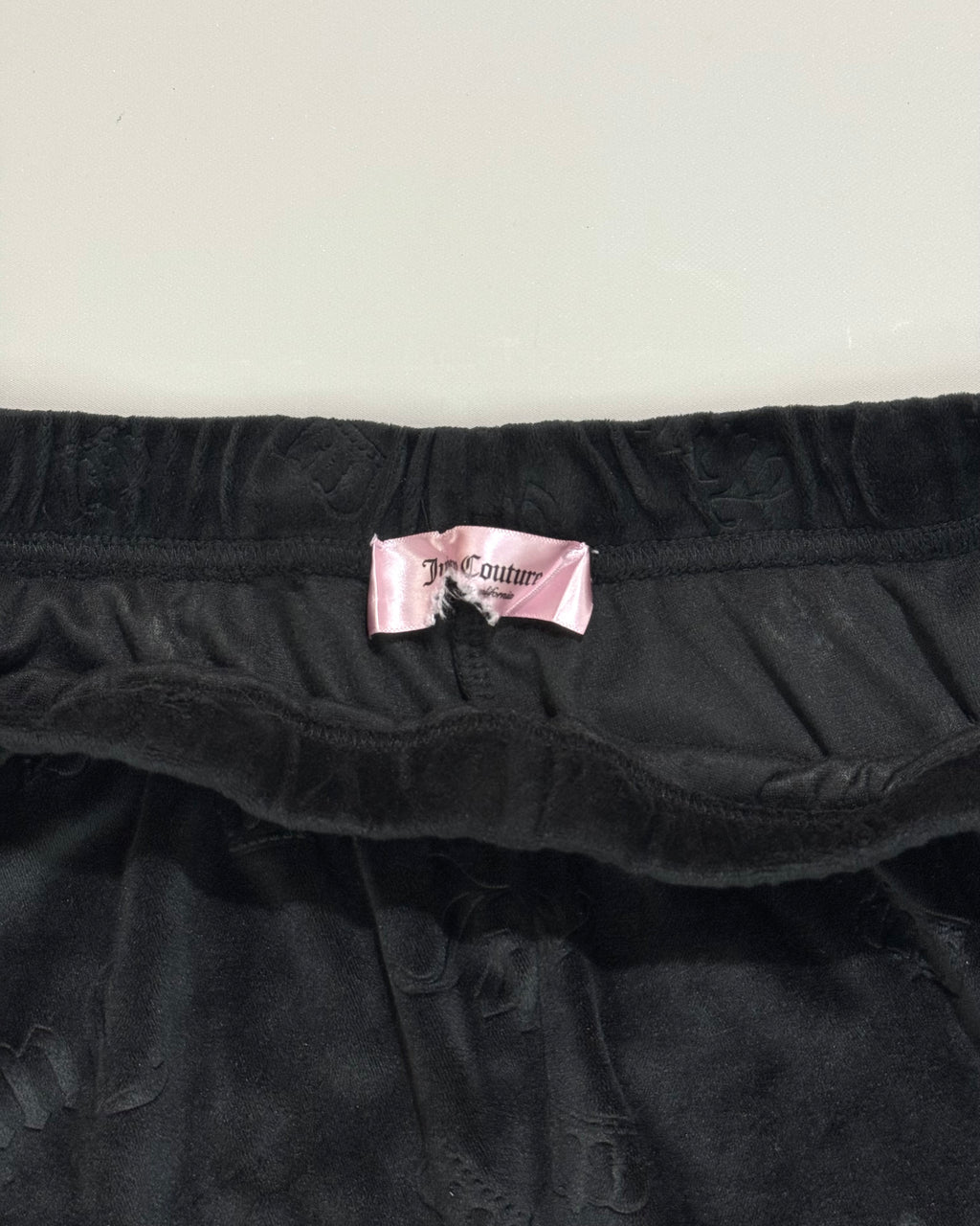 Juicy Couture Black Velvet Shorts XL