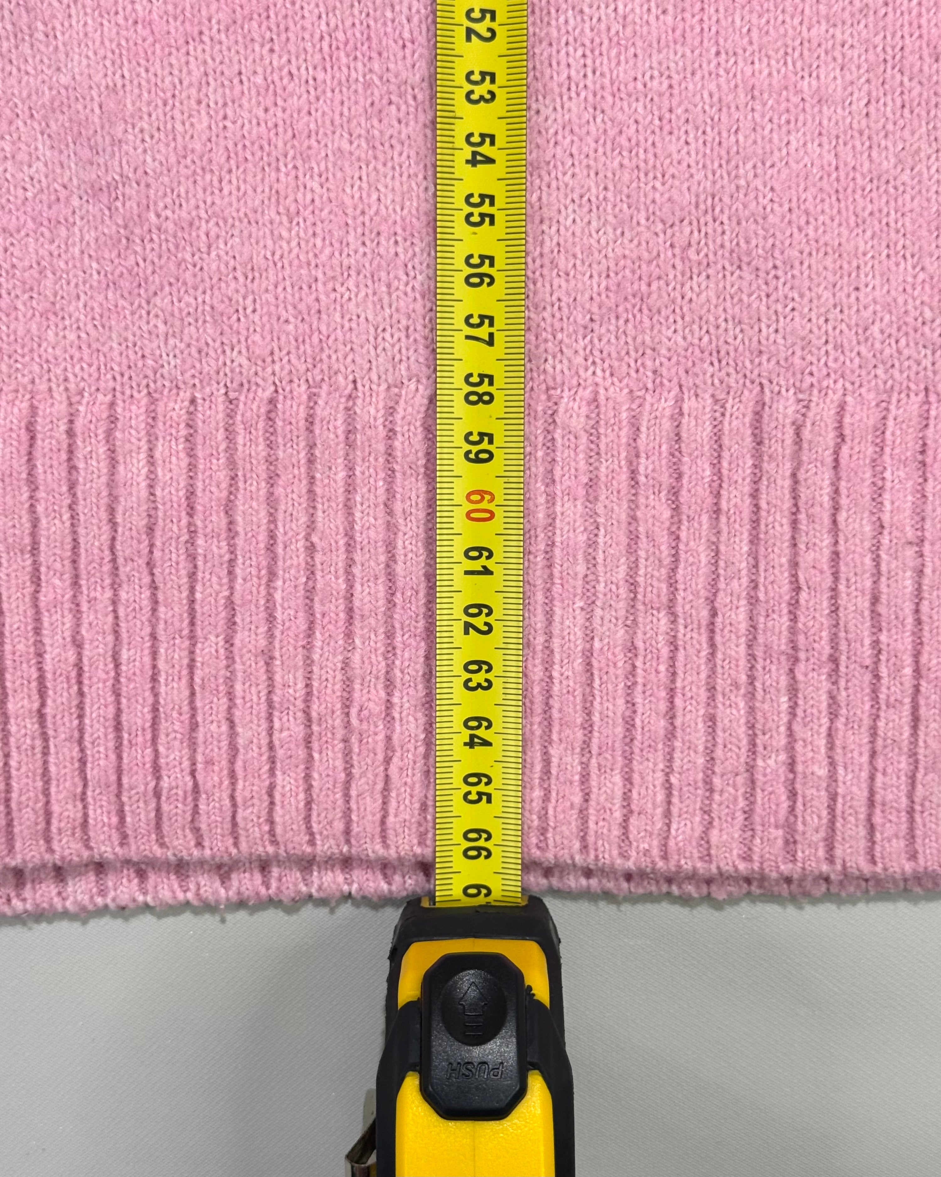 Mango Pink V-Neck Knit Shirt Size XS