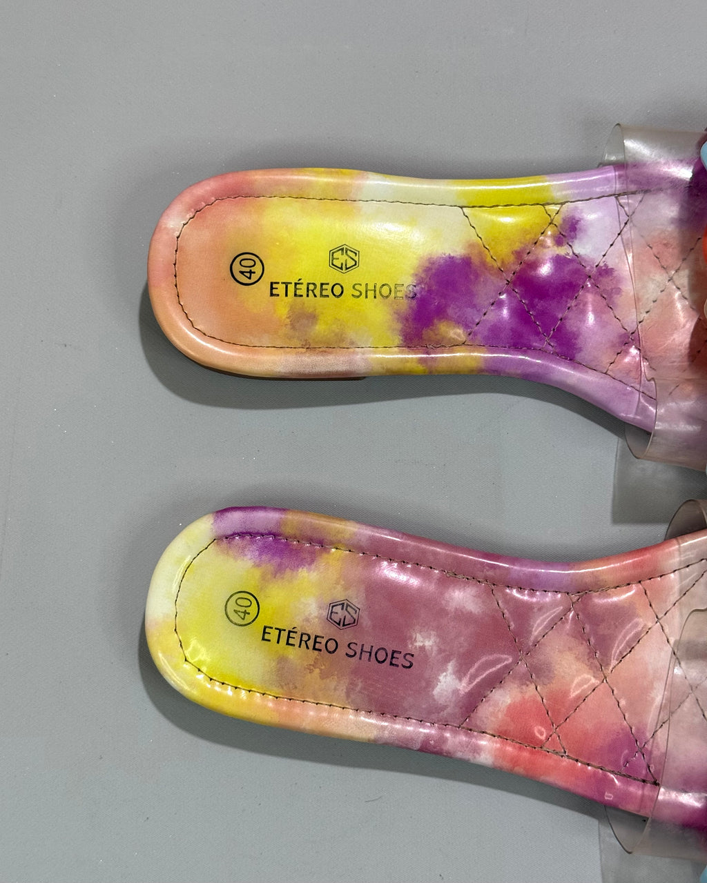 Etéreo Shoes Multicolor Flat Slides Size 40