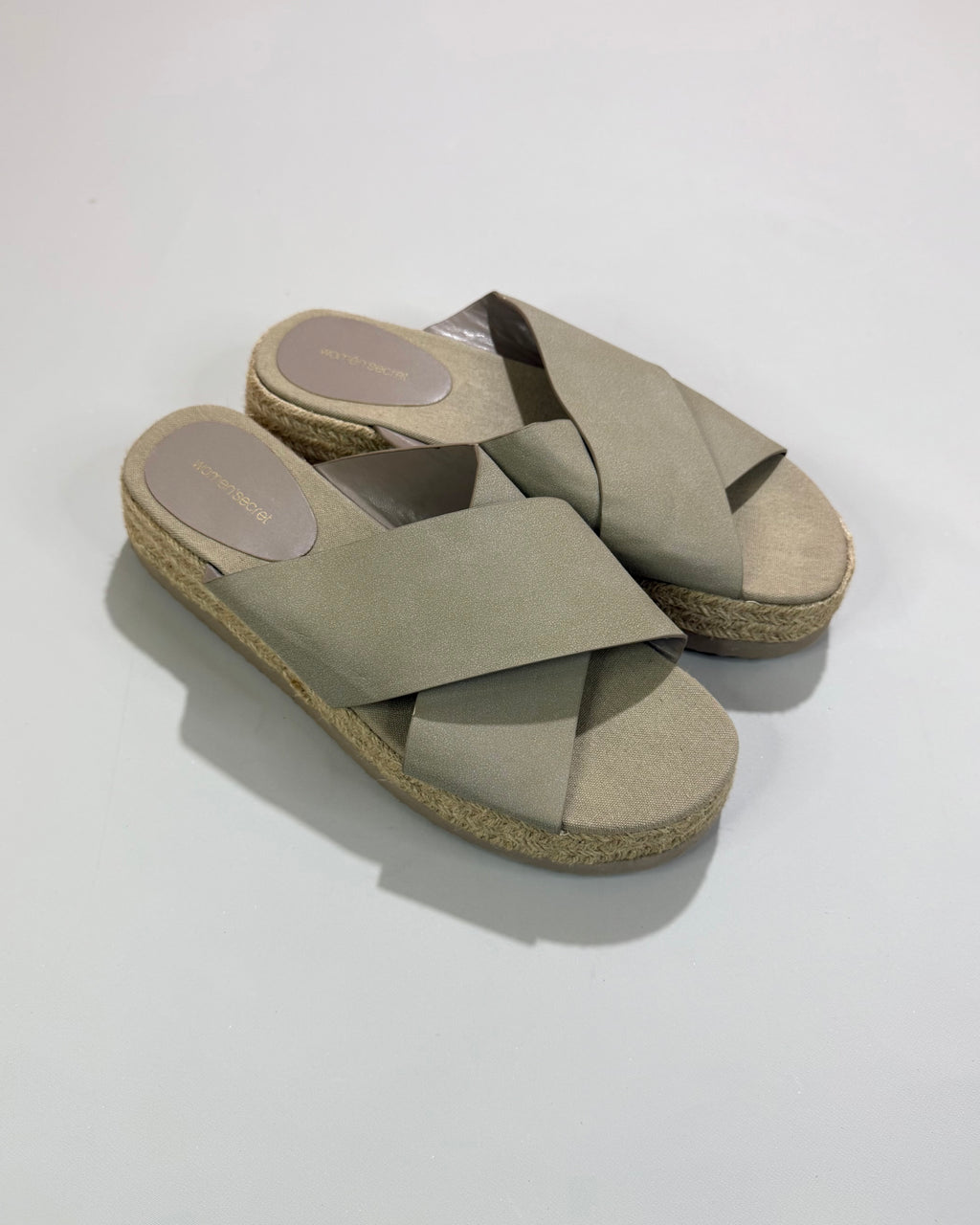 Women'secret Beige Espadrille Sandals Size 39