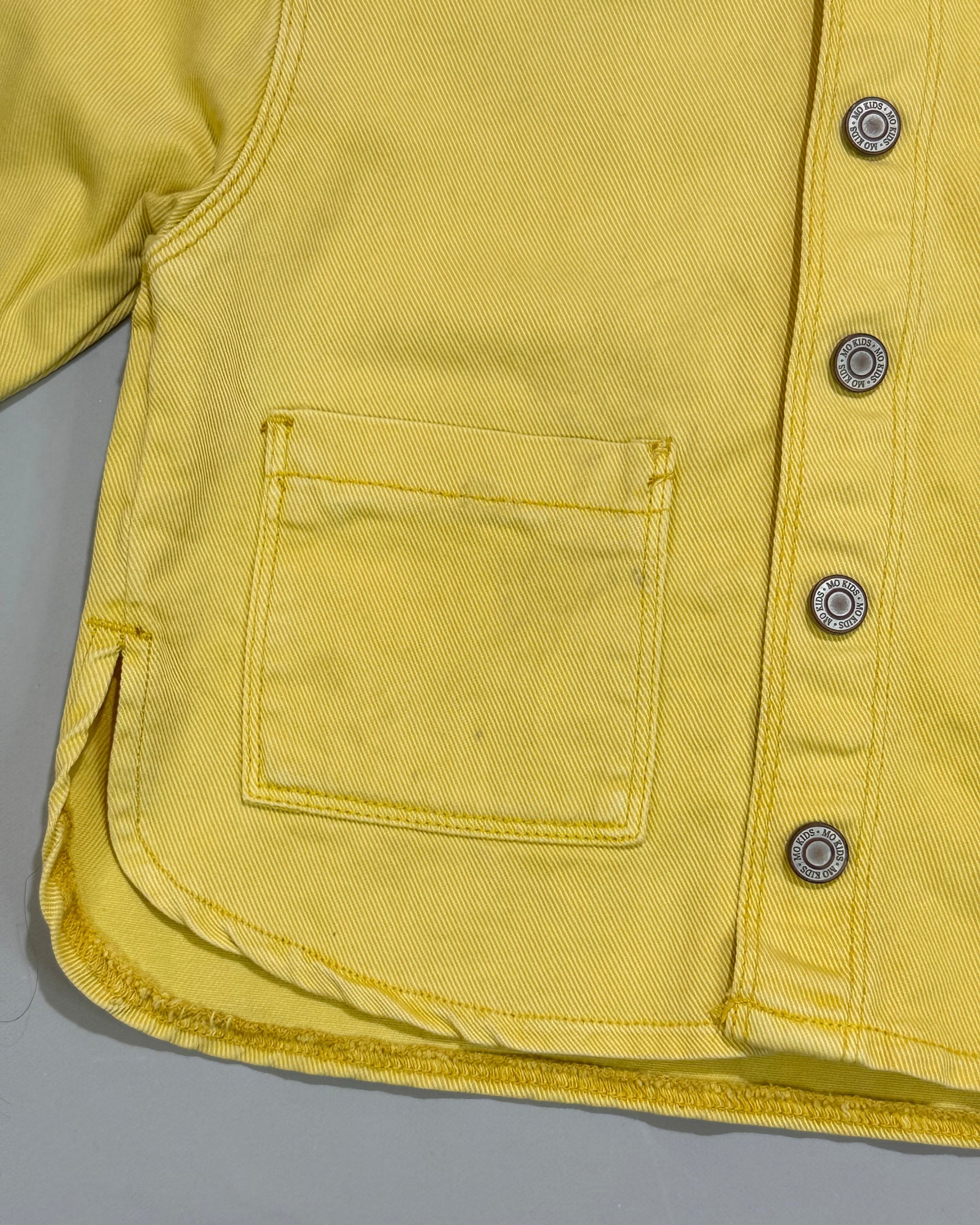 Modalfa Children's Yellow Denim Jacket Size 5 Years