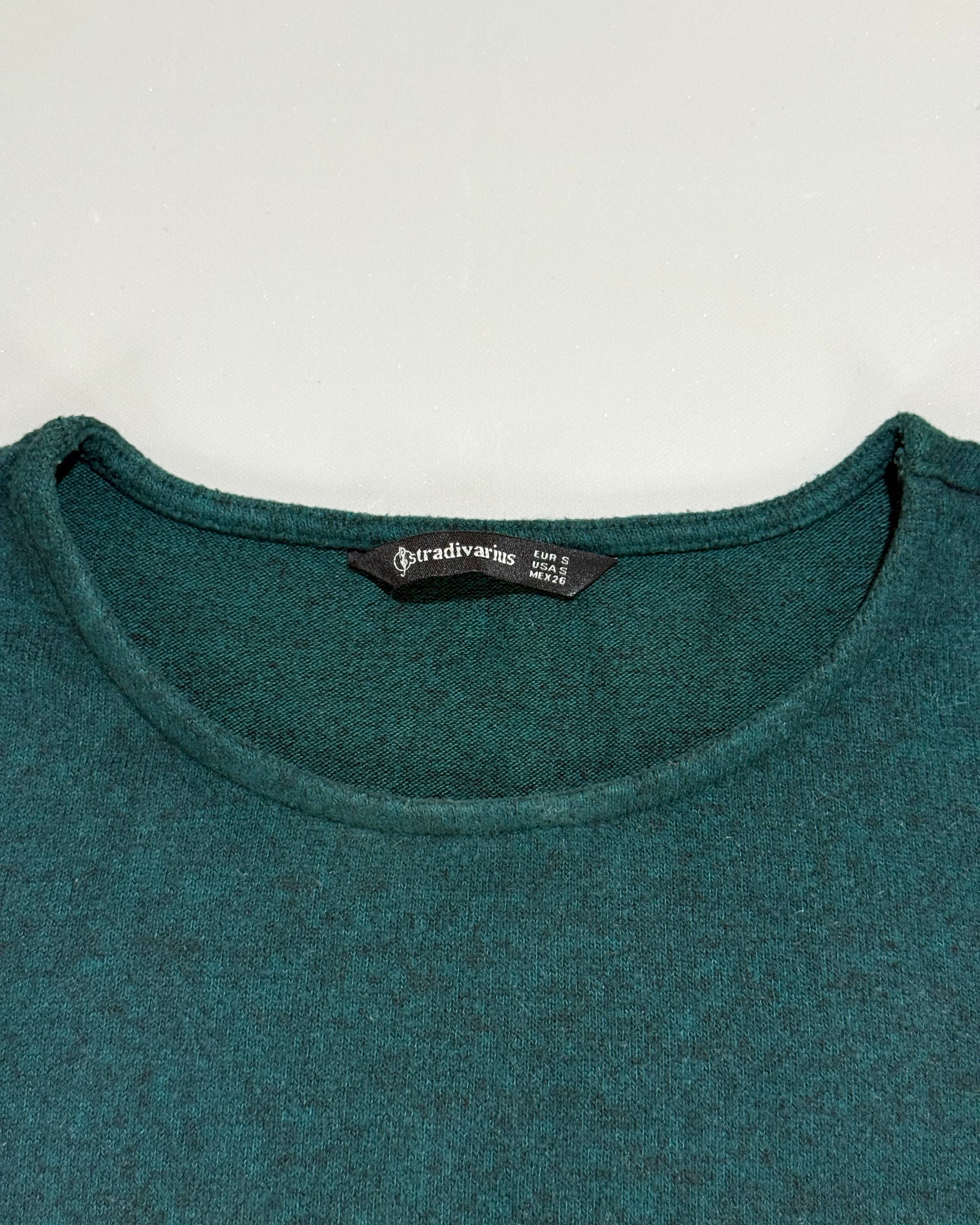 Stradivarius Green Mesh Dress S