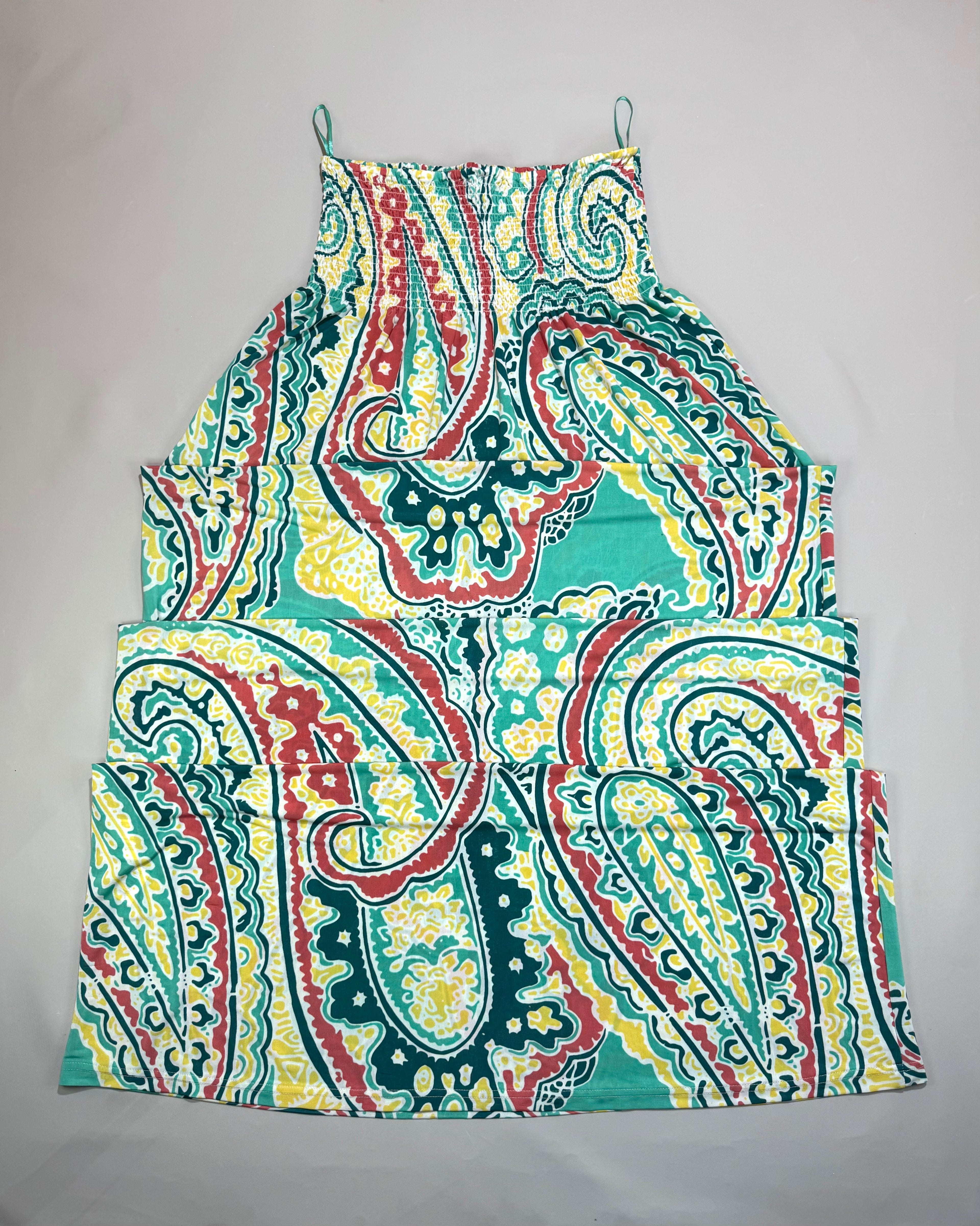 Modalfa Long Dress Paisley Pattern Multicolor Size L