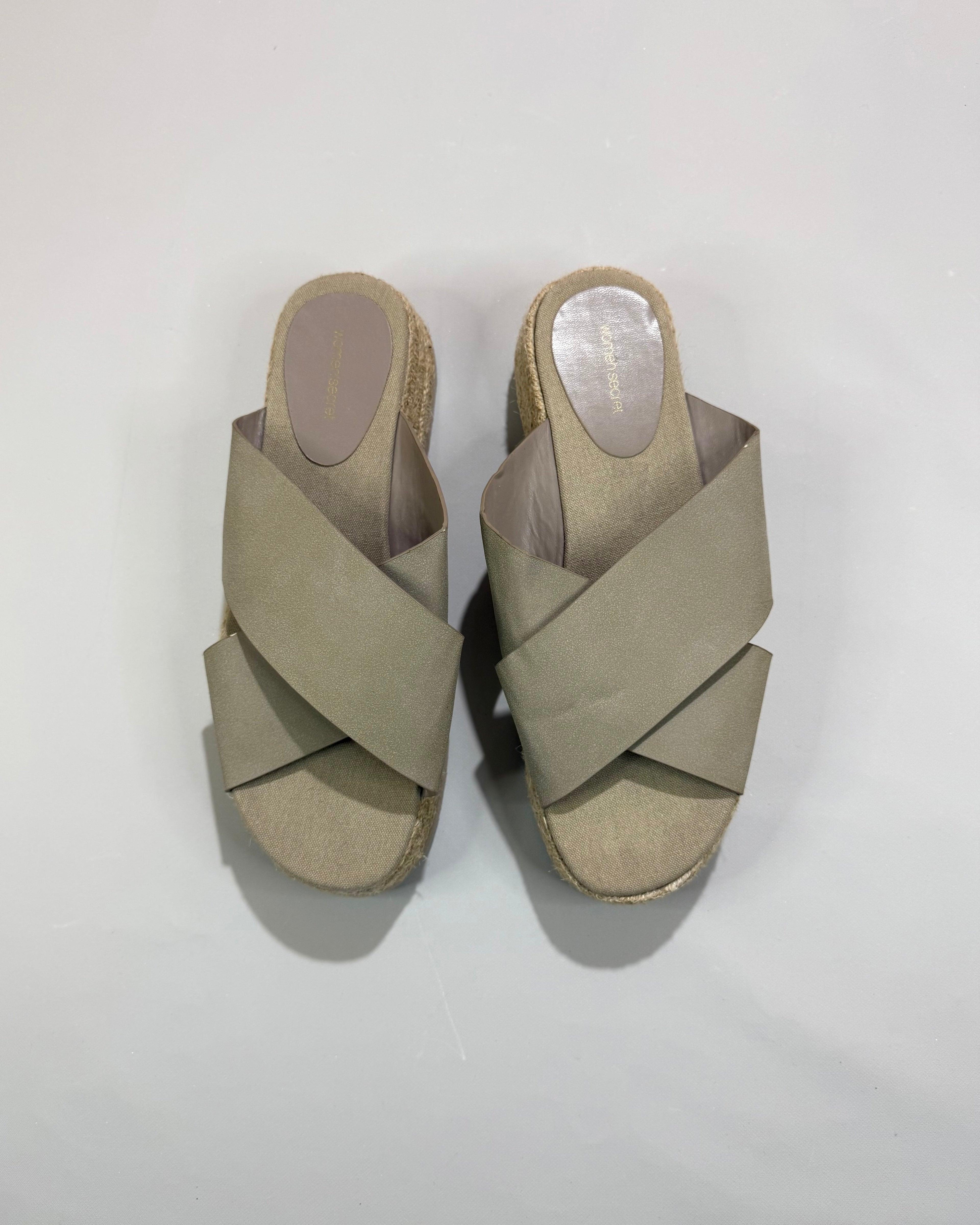 Women'secret Beige Espadrille Sandals Size 39
