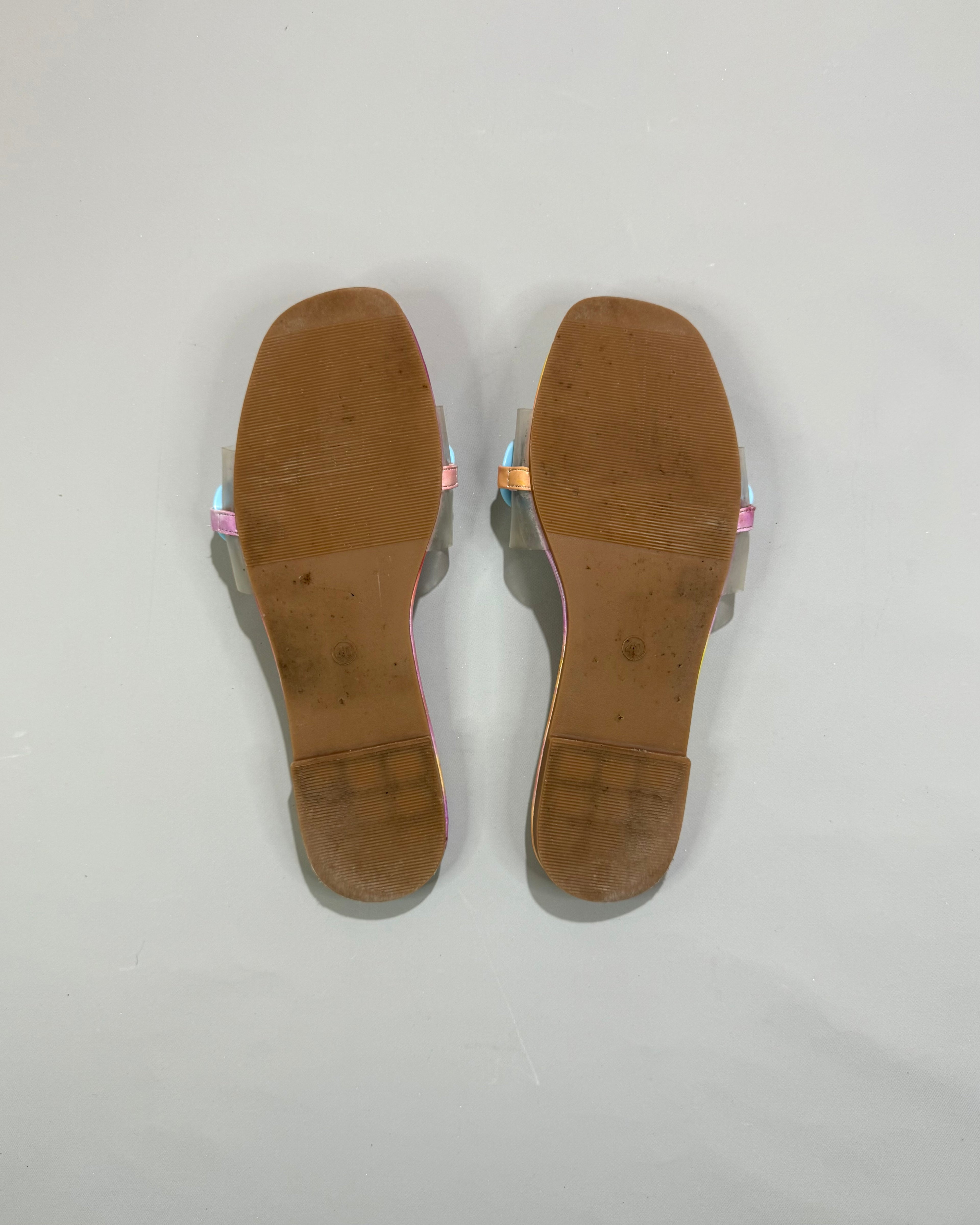 Etéreo Shoes Multicolor Flat Slides Size 40