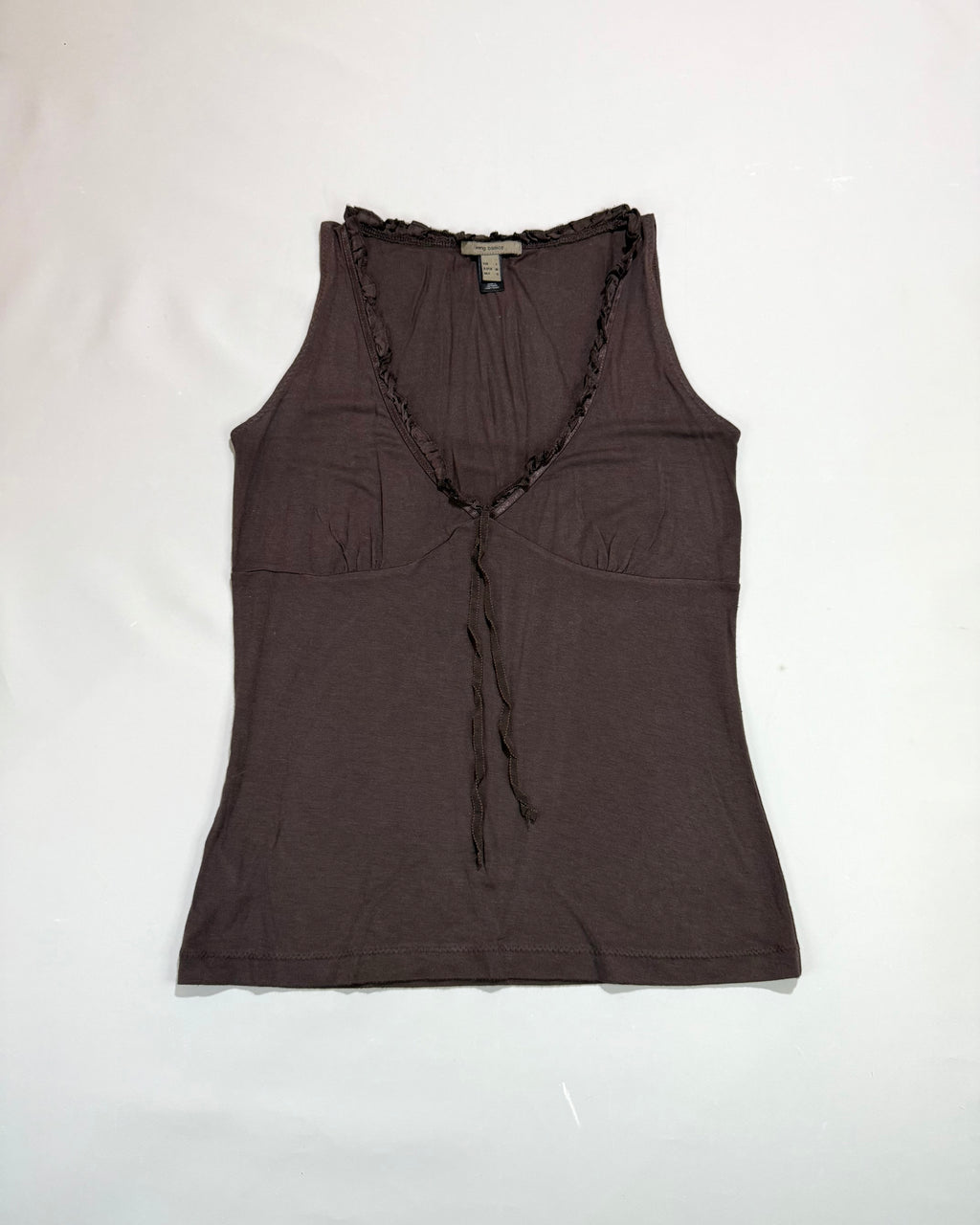 Mango Brown Top / Vest with Wide Straps