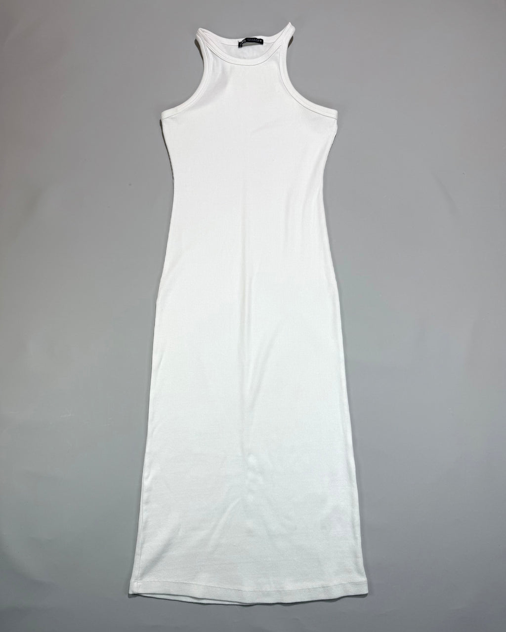 Zara White Minimalist Maxi Dress Size S