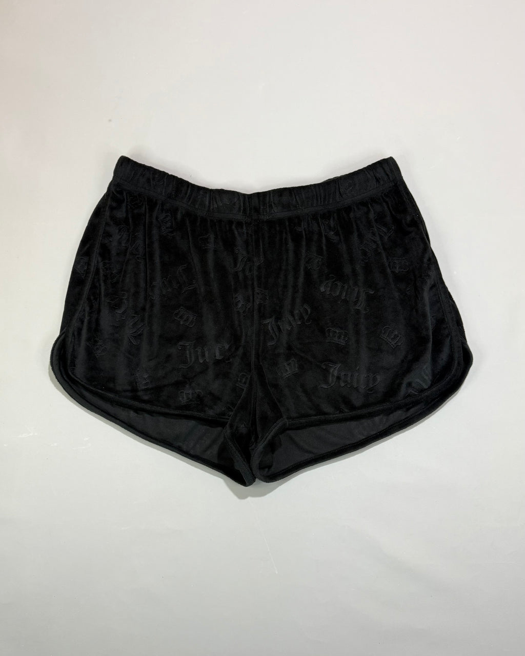 Juicy Couture Black Velvet Shorts XL