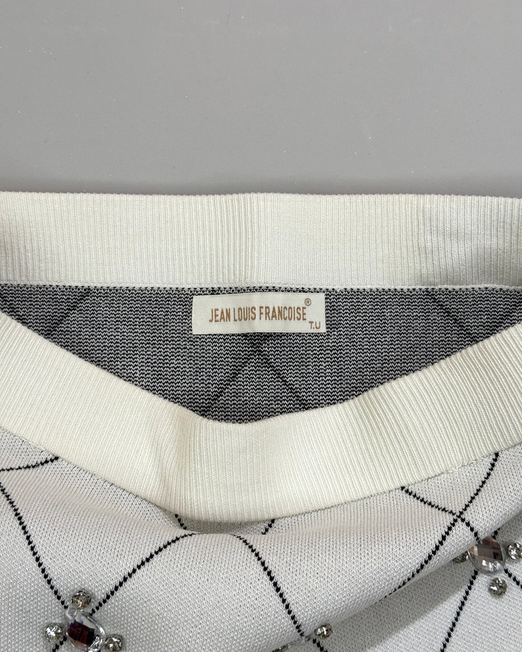 Jean Louis Francois Cream Mini Skirt S
