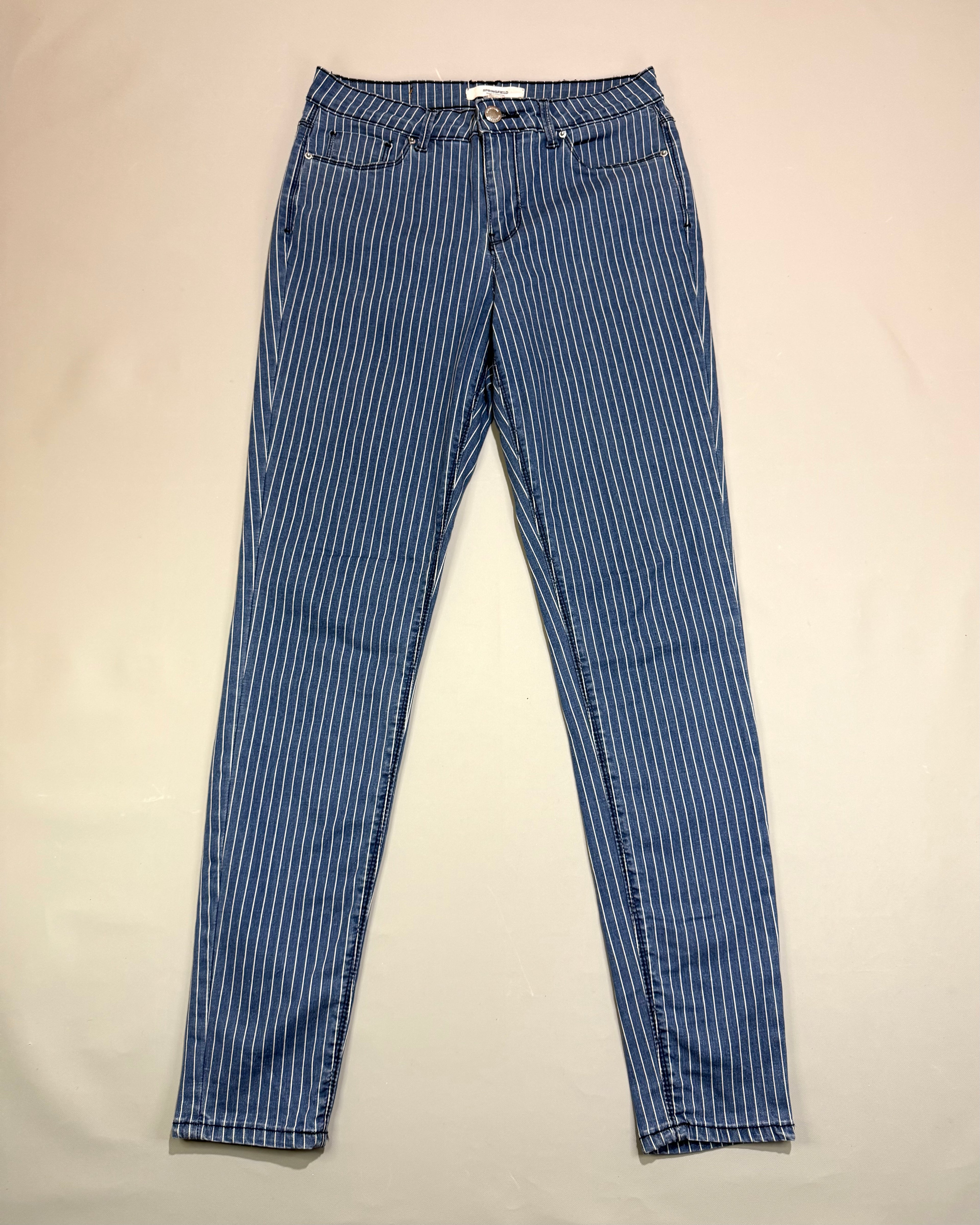 Springfield Blue Distressed Skinny Jeans Size XS