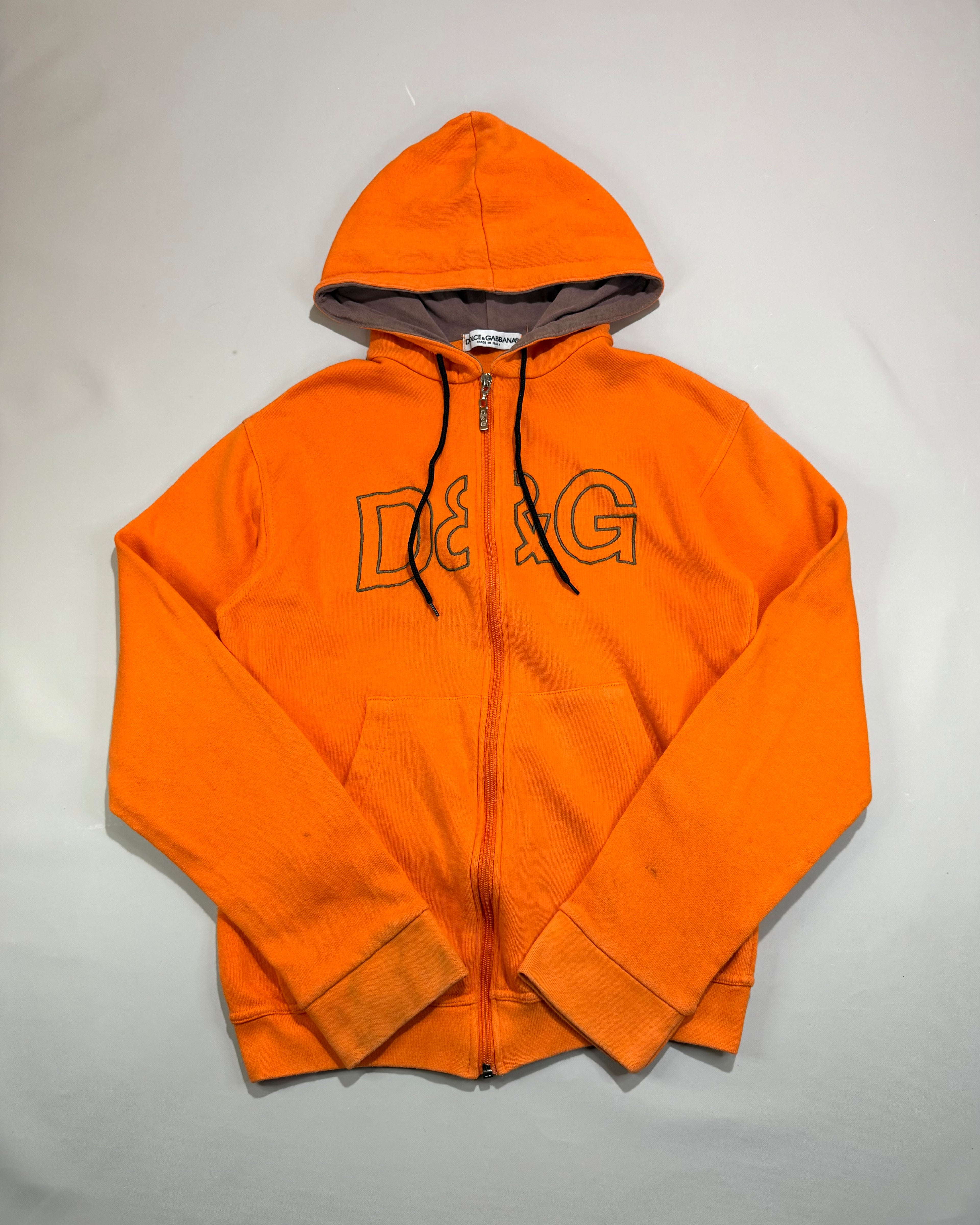 Dolce & Gabbana Orange Sweatshirt / Zip Up Sweatshirt Size M