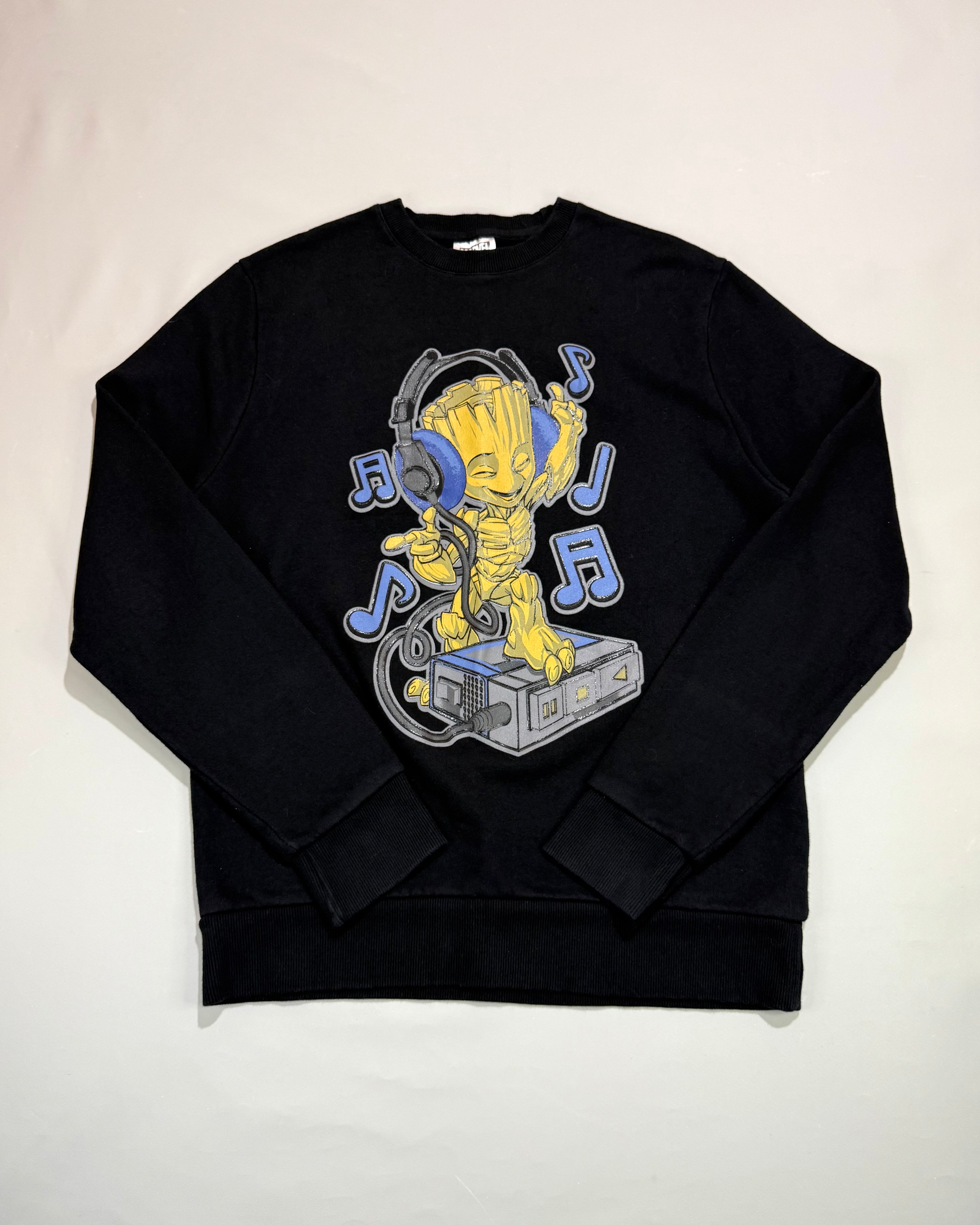 Marvel x Mo Groot Black Sweatshirt / Shirt Size XL