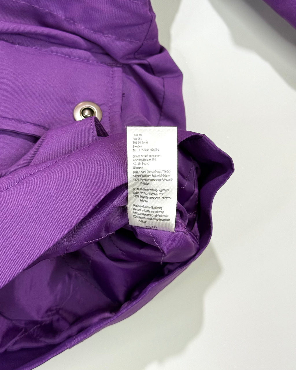 Ellos Vintage Purple Windbreaker Jacket / Parka Size L