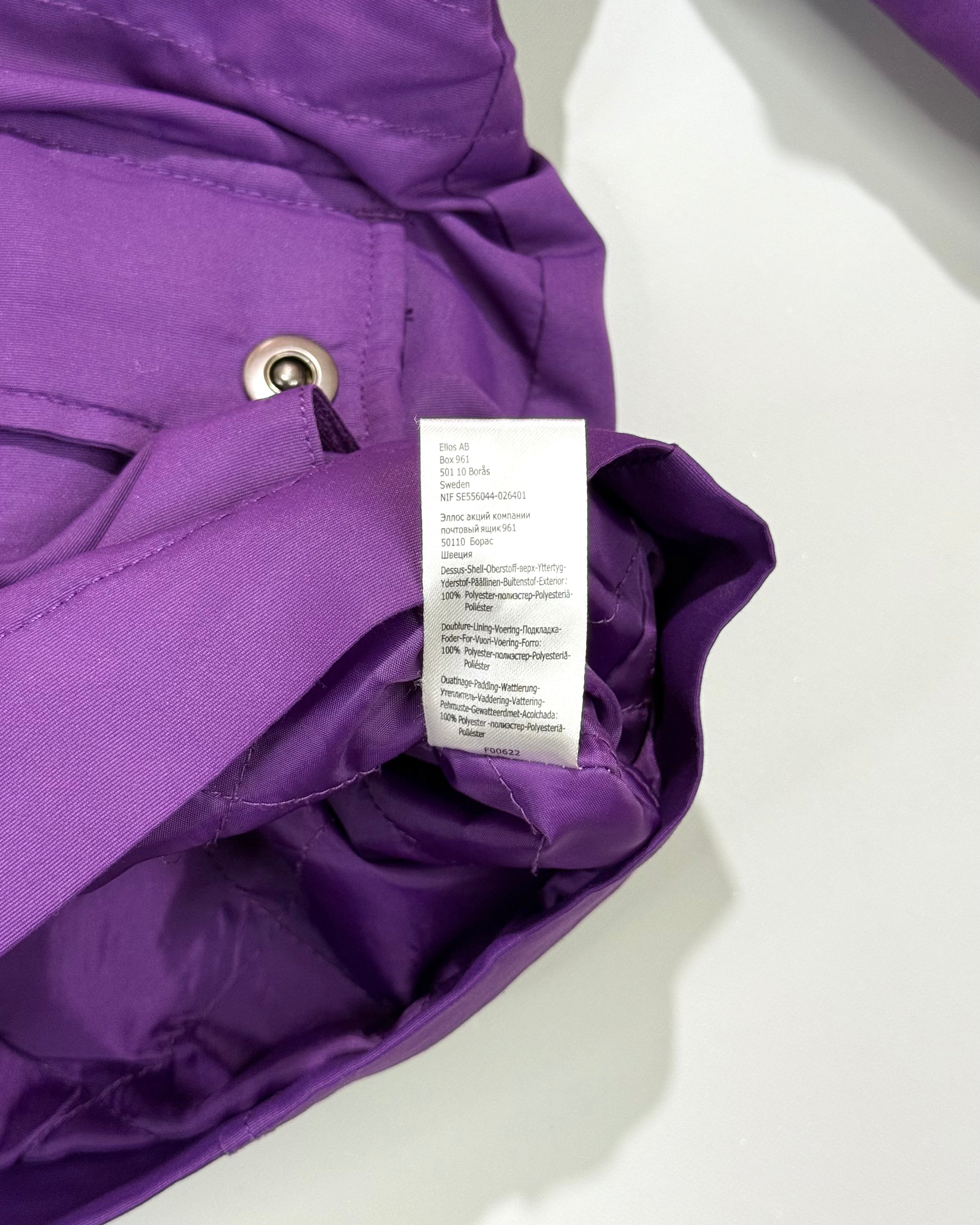 Ellos Vintage Purple Windbreaker Jacket / Parka Size L