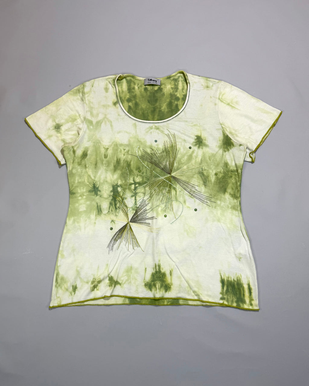 Tiffany Green and White T-shirt Size S