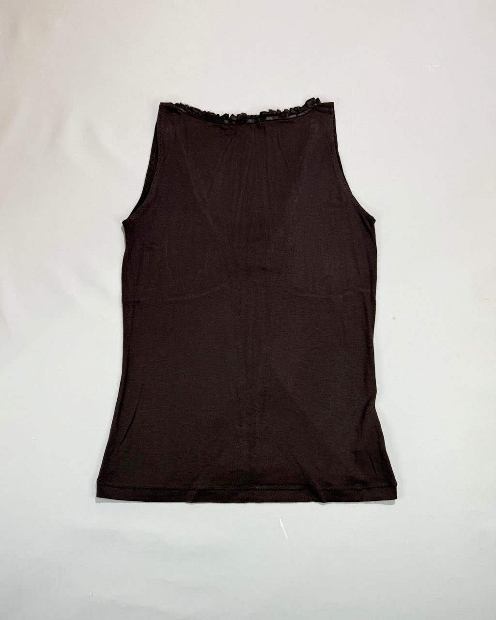 Mango Brown Top / Vest with Wide Straps
