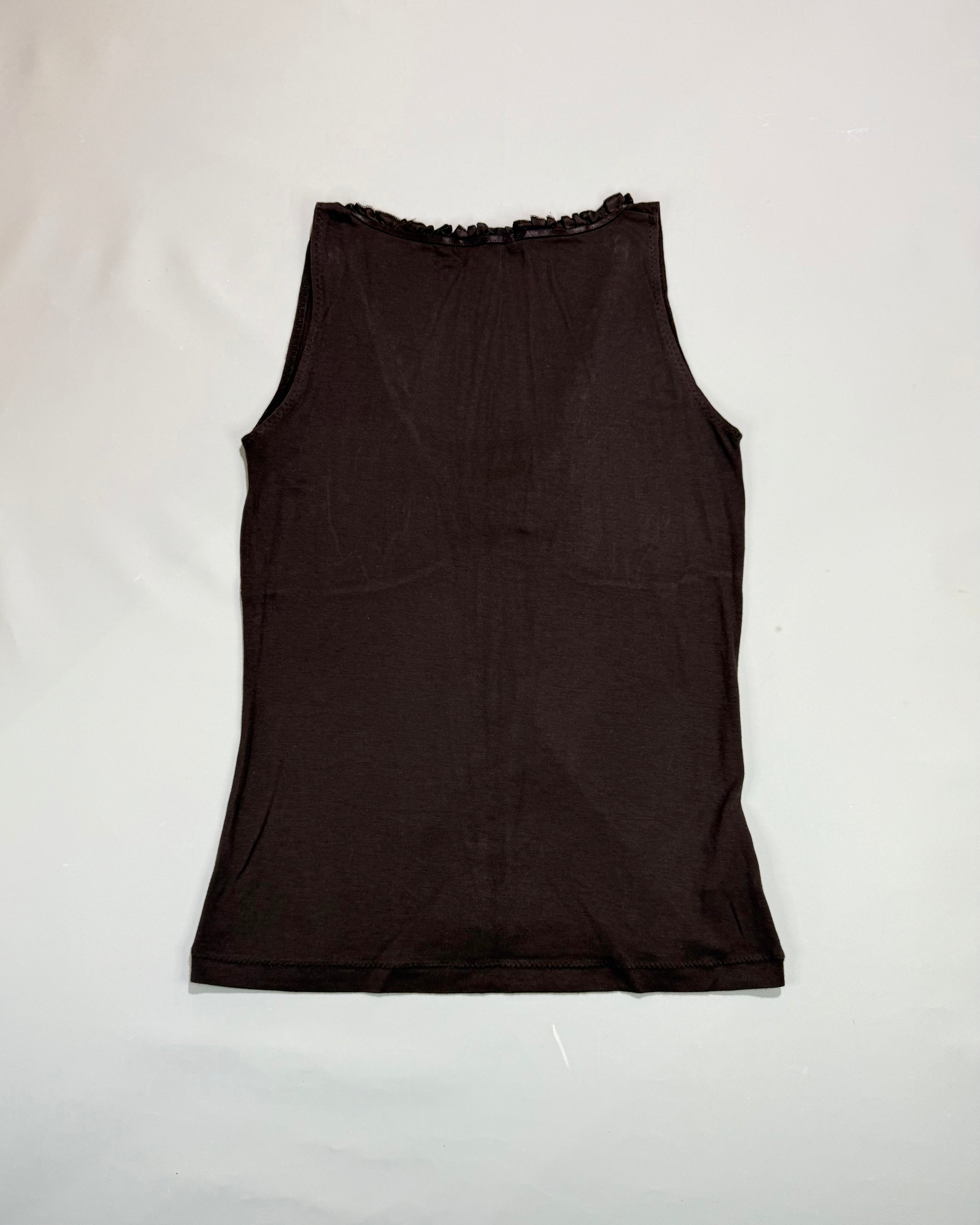 Mango Brown Top / Vest with Wide Straps Size L