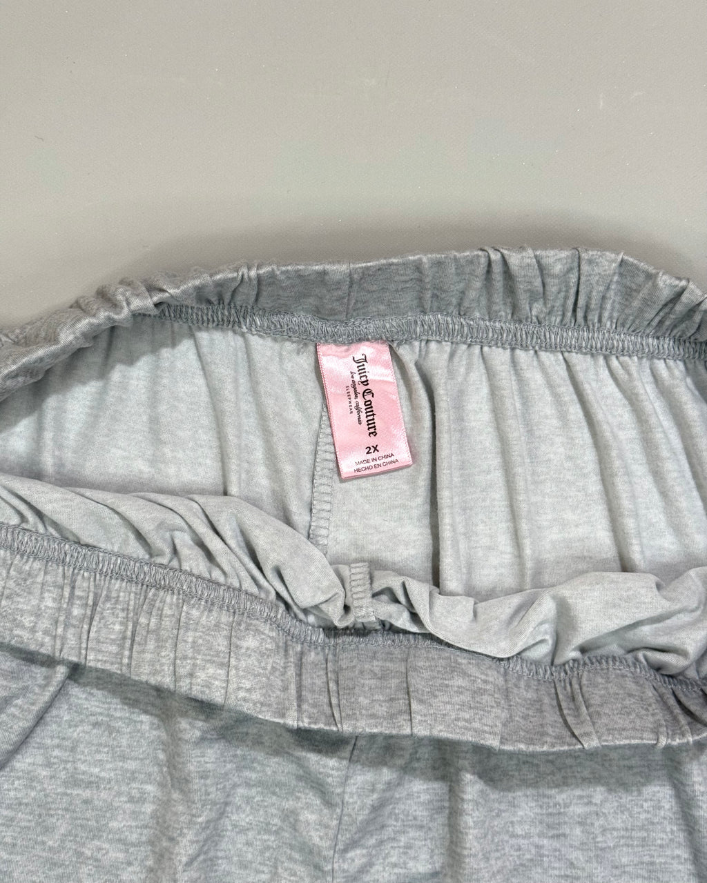 Juicy Couture Grey Embroidered Sports Shorts Size XXL