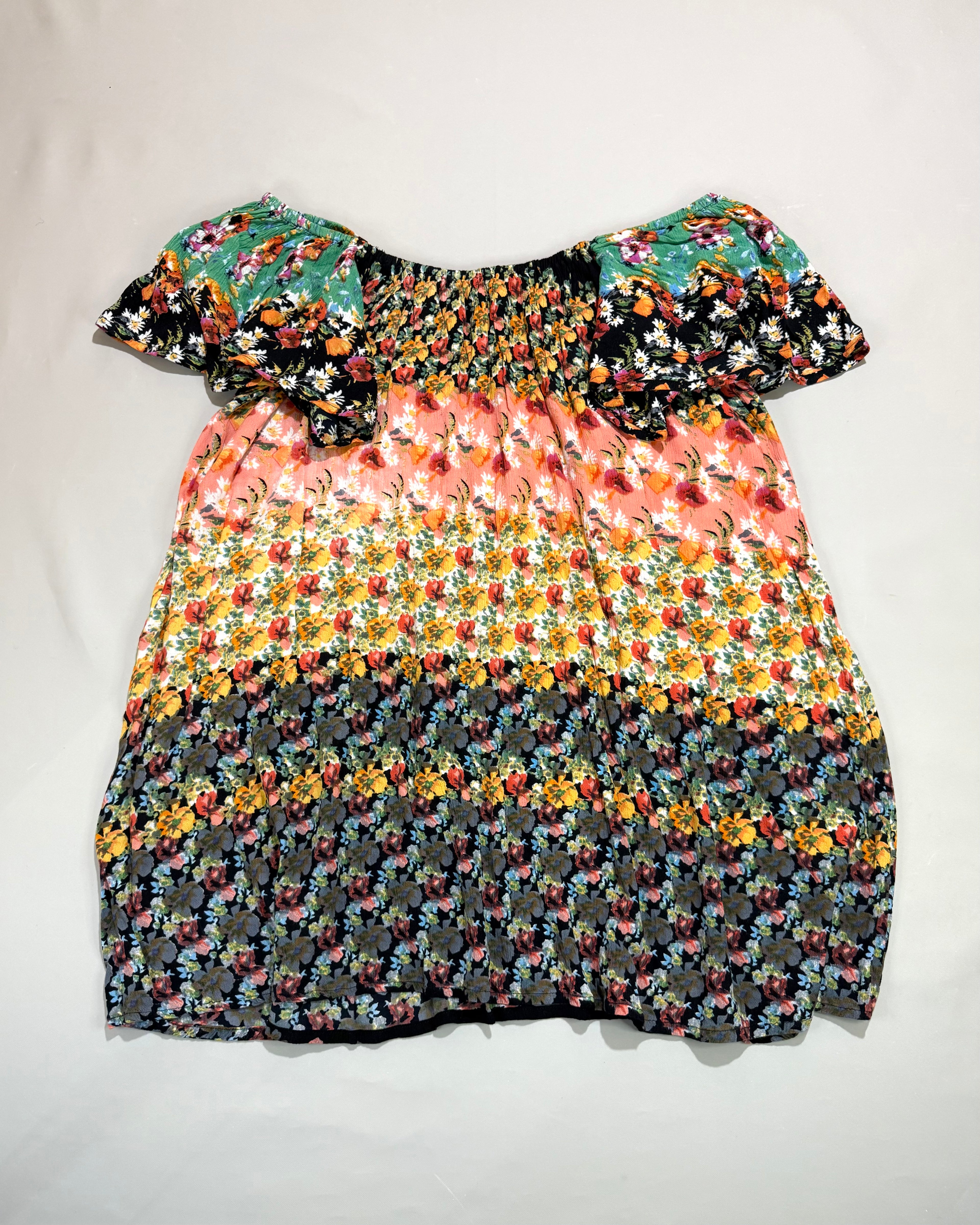 Natura Multicolored Summer Dress Size M