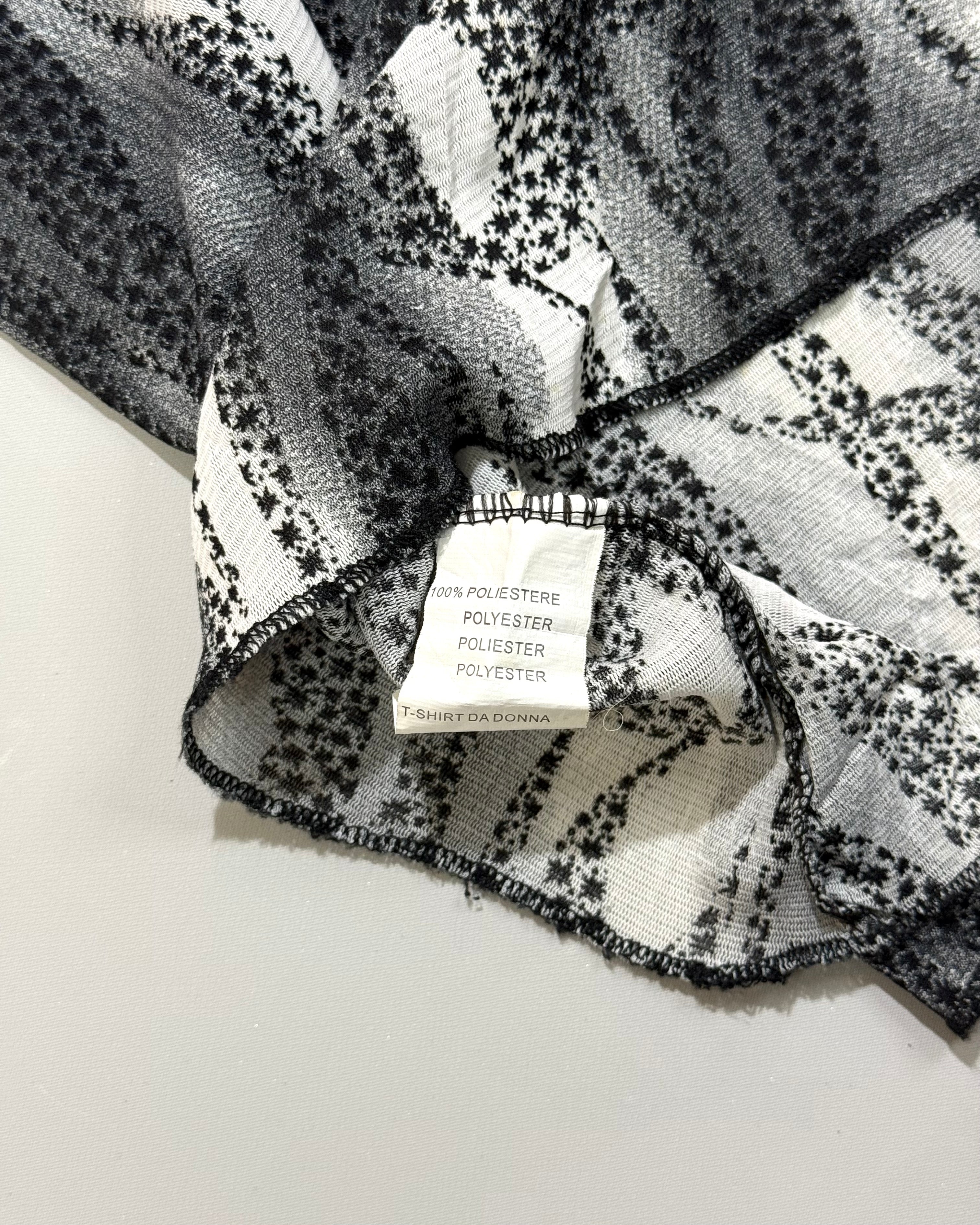 Black and White Lace Camisole / Tank Top XS