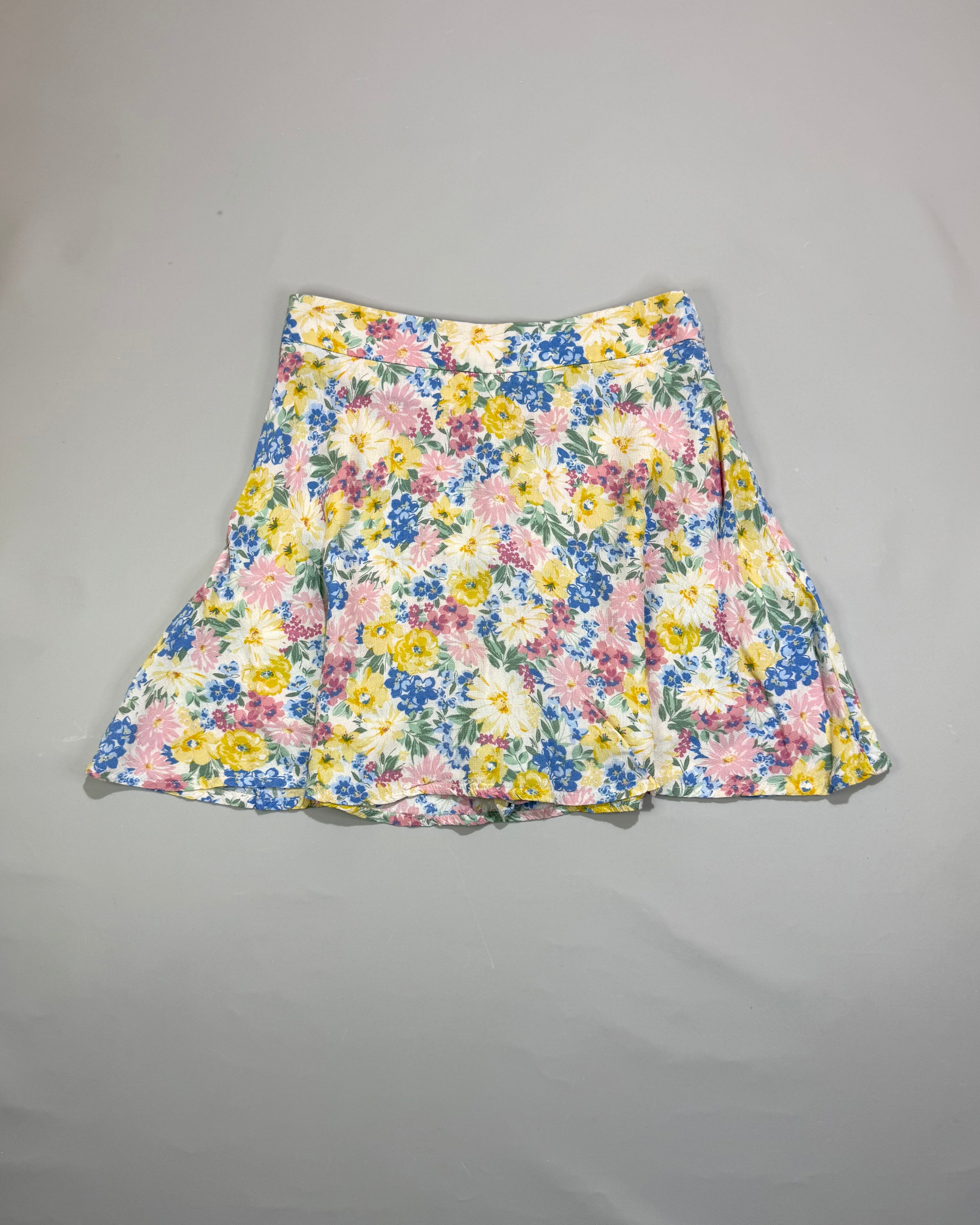 Stradivarius Floral Multicolor Mini Skirt Size S